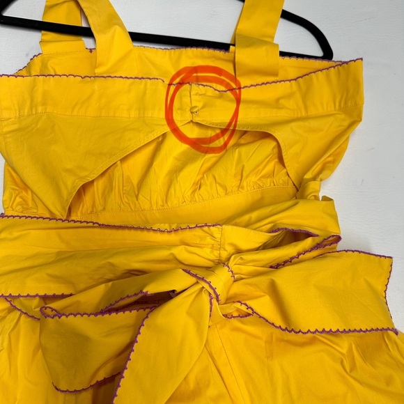 CYNTHIA ROWLEY Yellow Dress HIGH/LOW - Picture 11 of 13